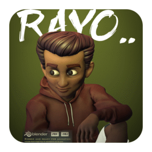 🧢 RAYO – Stylized Teen 3D Character