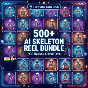 CraftedPixl Ultimate Skeleton Reel Bundle: Go Viral in India