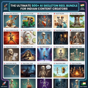 Your shortcut to viral domination. See how Laxmangarh creators are using these culturally resonant skeleton reel templates to stop the scroll and explode their views.
