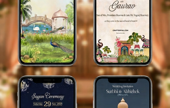 Wedding invitation templates bundle